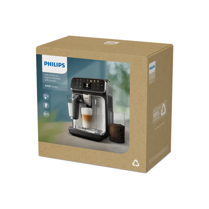 Emballage de la machine Philips Série 4400 avec LatteGo